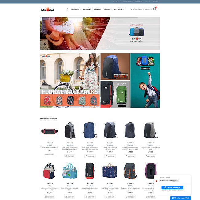 Bag Mia - eCommerce Website