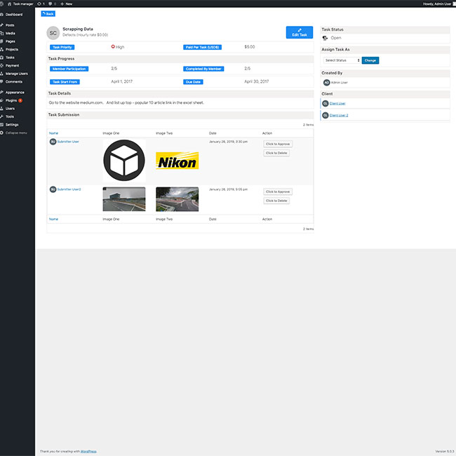 Photo Submission System